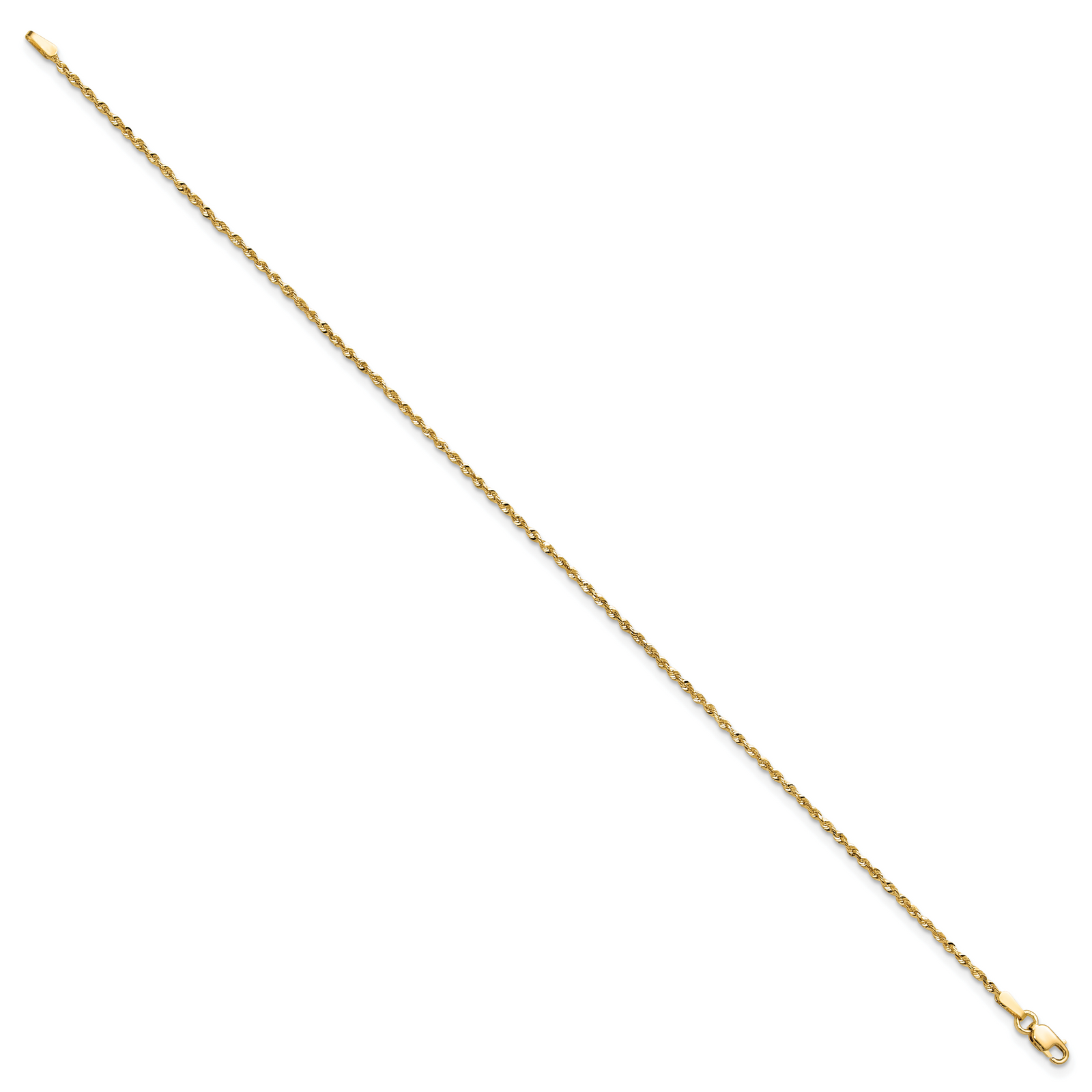 14k 1.5mm Ultra D/C Lightweight Rope Chain