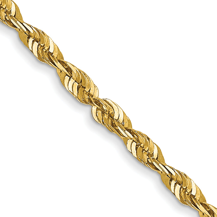 14k 1.8mm Ultra D/C Rope Chain