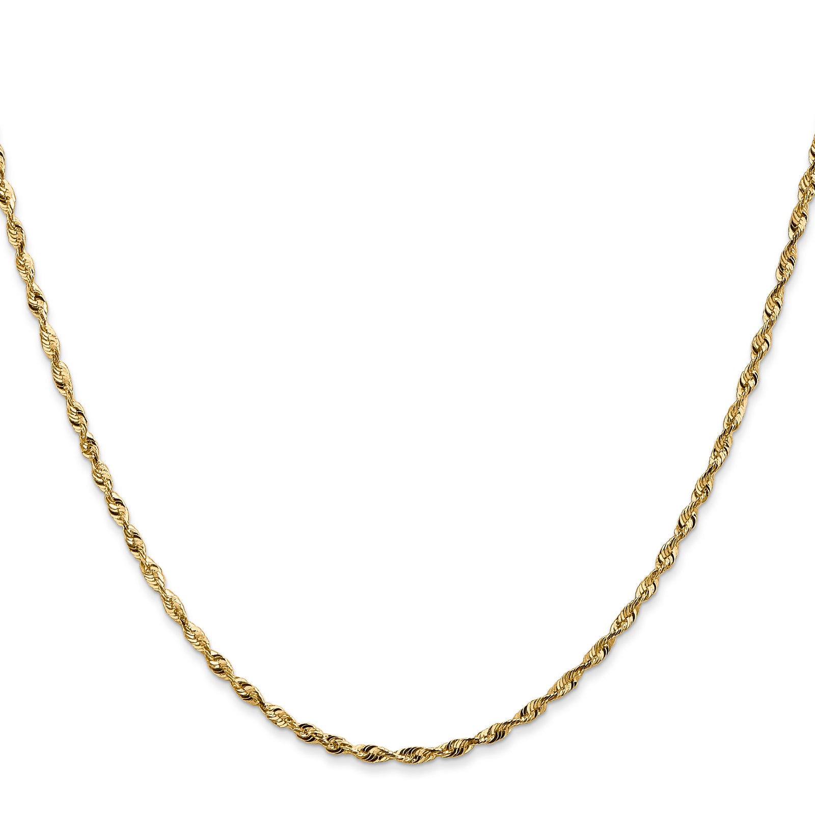 14k 1.8mm Ultra D/C Rope Chain