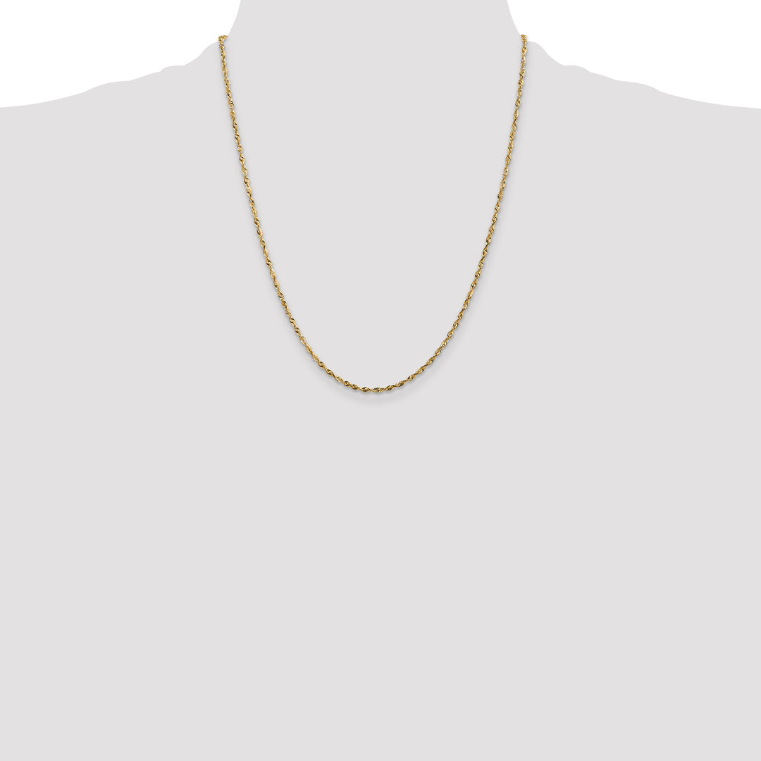 14k 1.8mm Ultra D/C Rope Chain