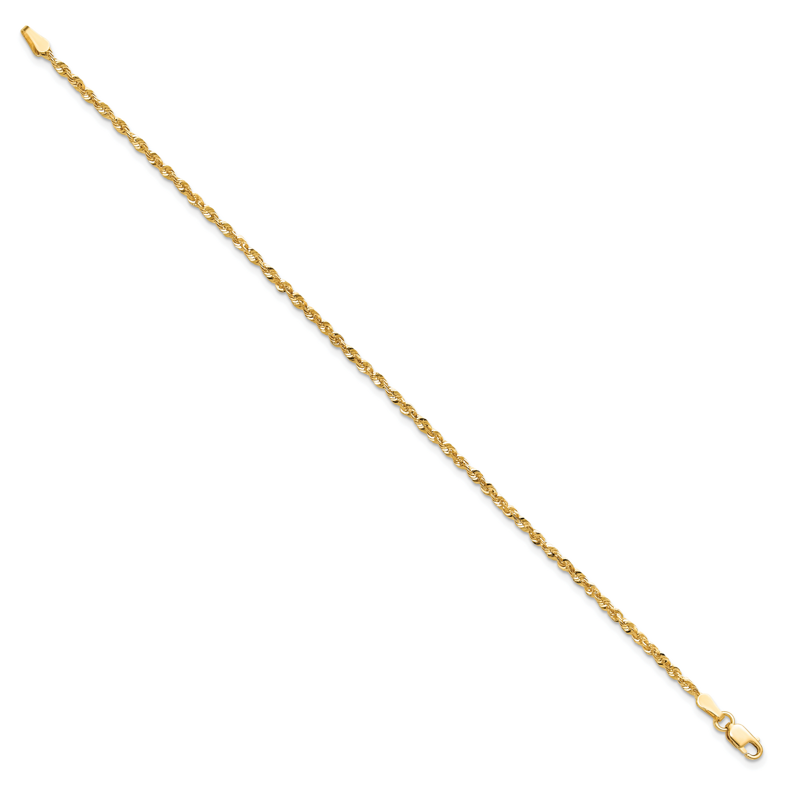 14k 2.0mm Ultra D/C Lightweight Rope Chain