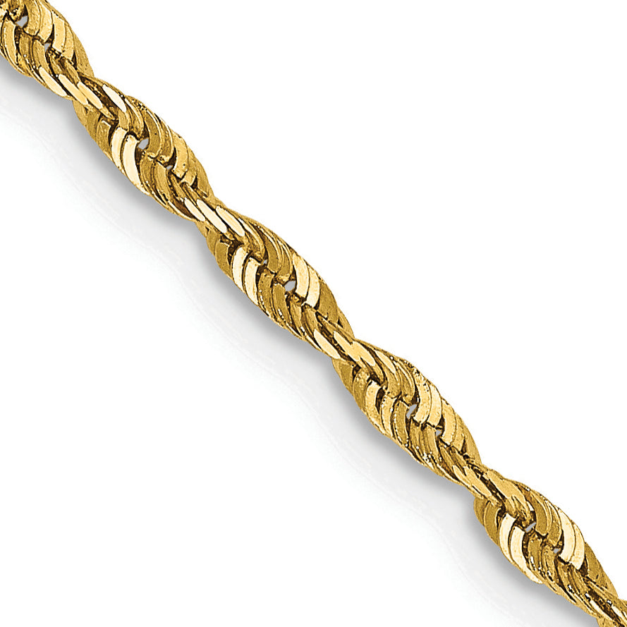 14k 2.0mm Ultra D/C Rope Chain