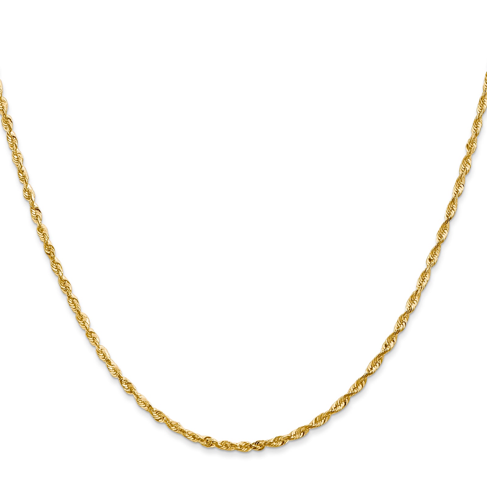 14k 2.0mm Ultra D/C Rope Chain