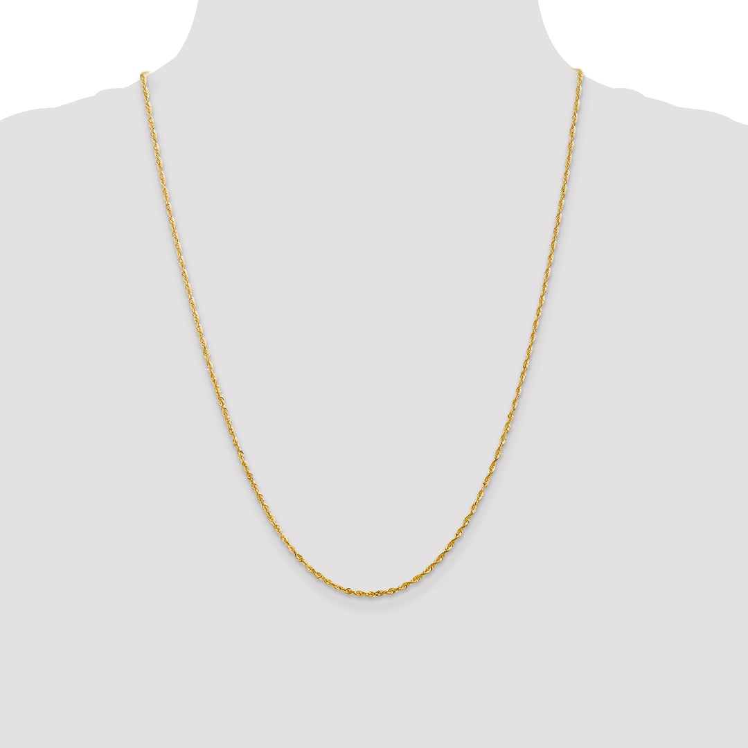 14k 2.0mm Ultra D/C Rope Chain