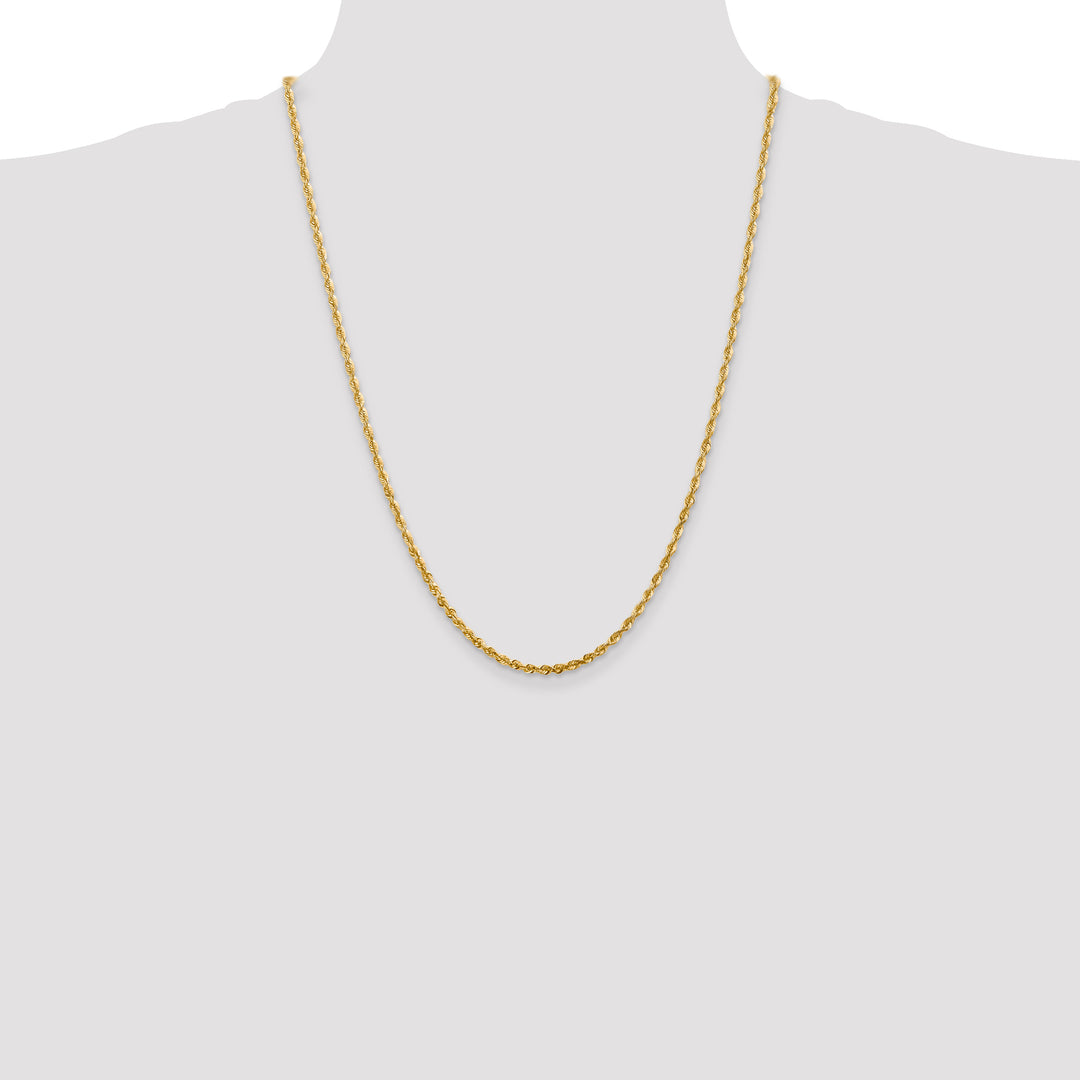 14k 2.75mm Ultra D/C Lightweight Rope Chain