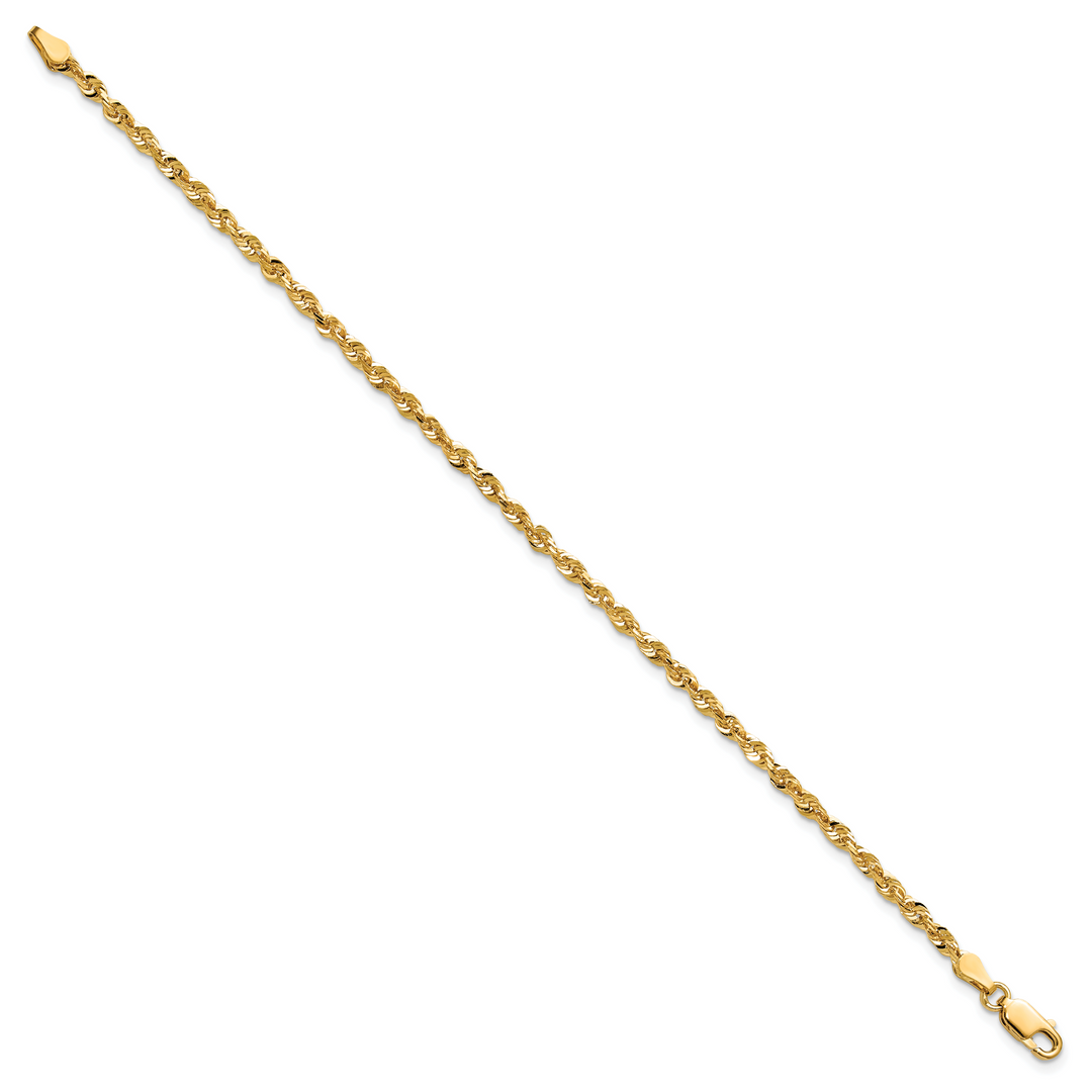 14k 2.75mm Ultra D/C Lightweight Rope Chain