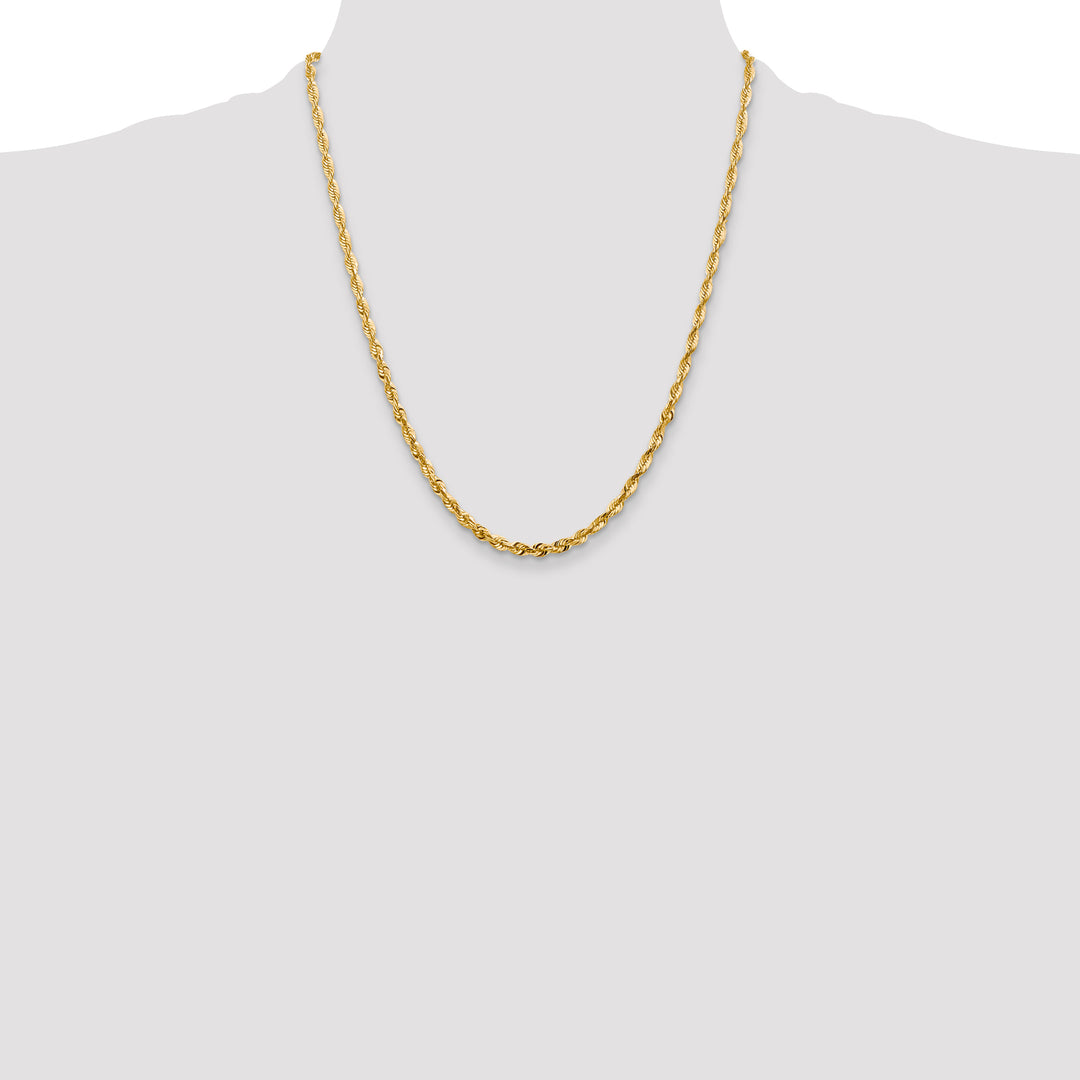 14k 4mm Ultra D/C Rope Chain