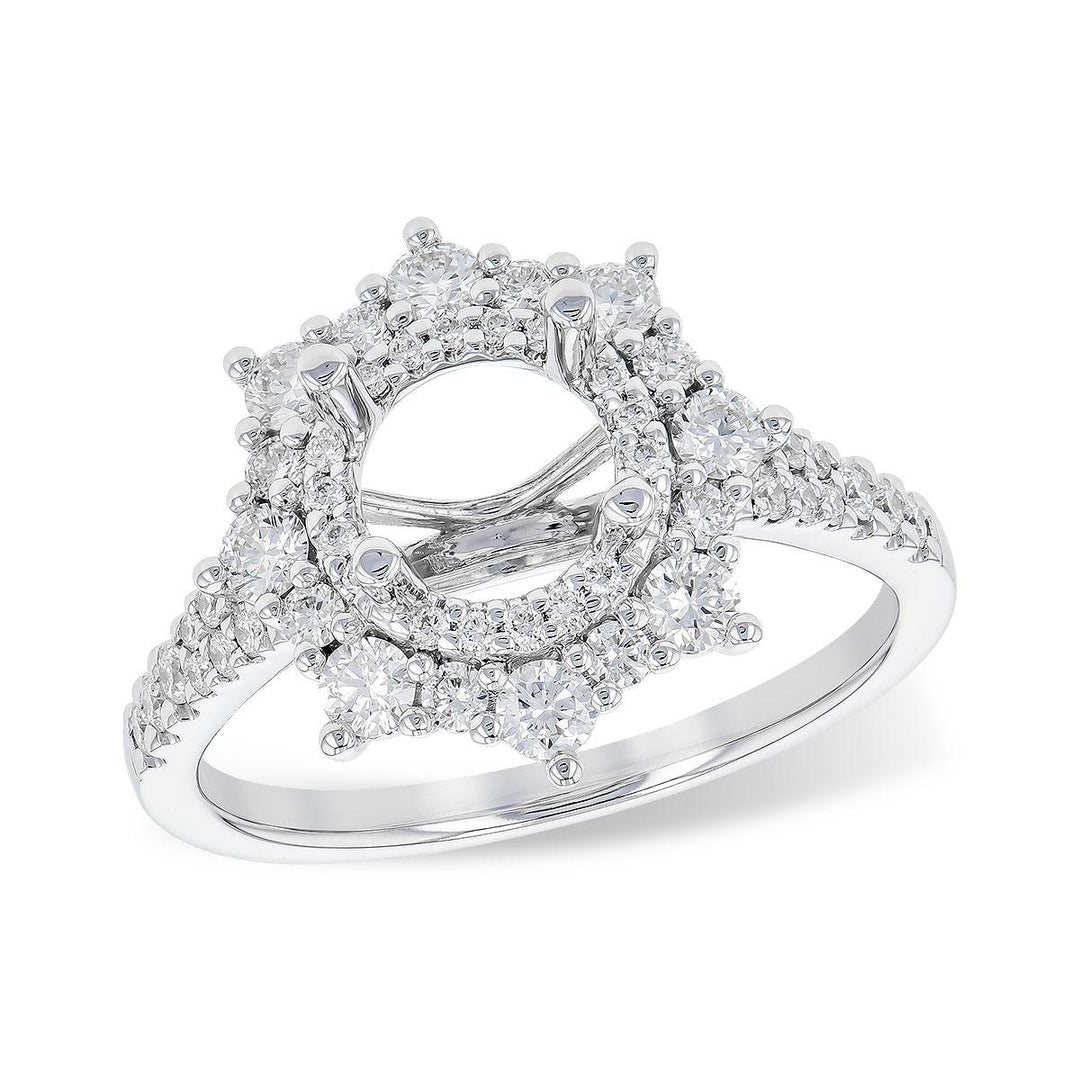 14KT Gold Semi-Mount Engagement Ring