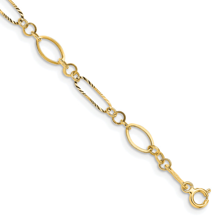 14k Oval Link Bracelet
