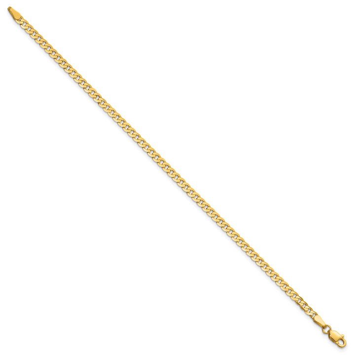 14k 2.9mm Flat Beveled Curb Chain