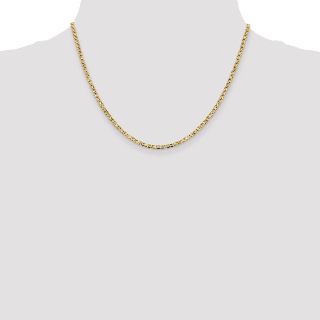 14k 2.4mm Concave Anchor Chain