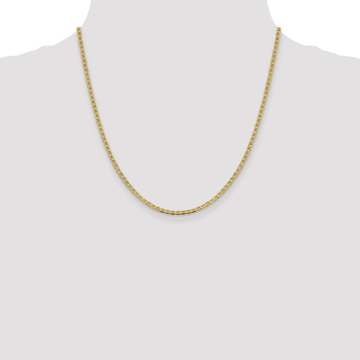 14k 2.4mm Concave Anchor Chain