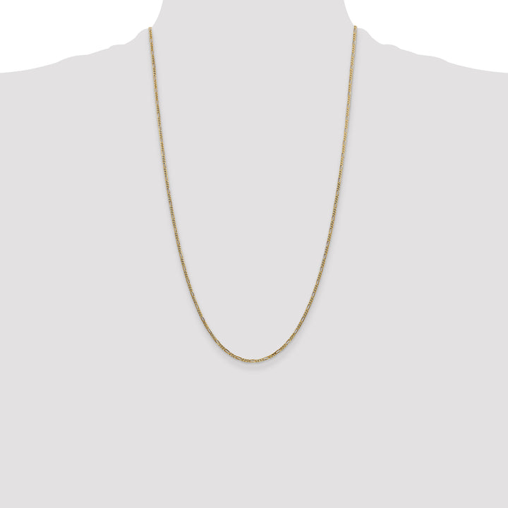 14k 1.8mm Flat Figaro Chain