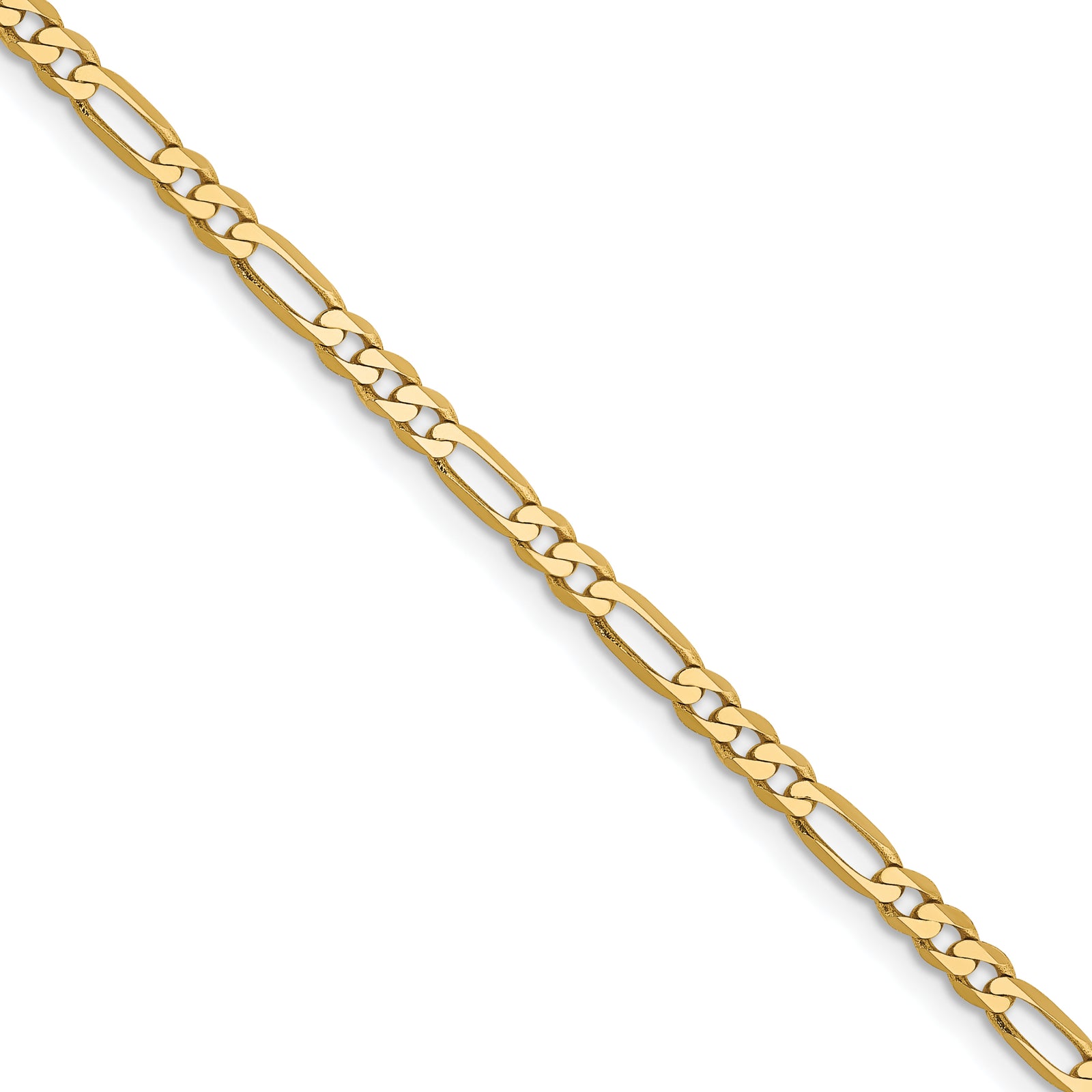 14k 2.75mm Flat Figaro Chain (100 inch Spool)