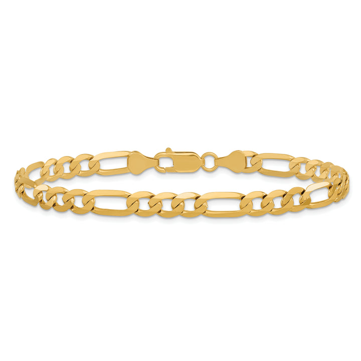 14k 6.25mm Flat Figaro Chain