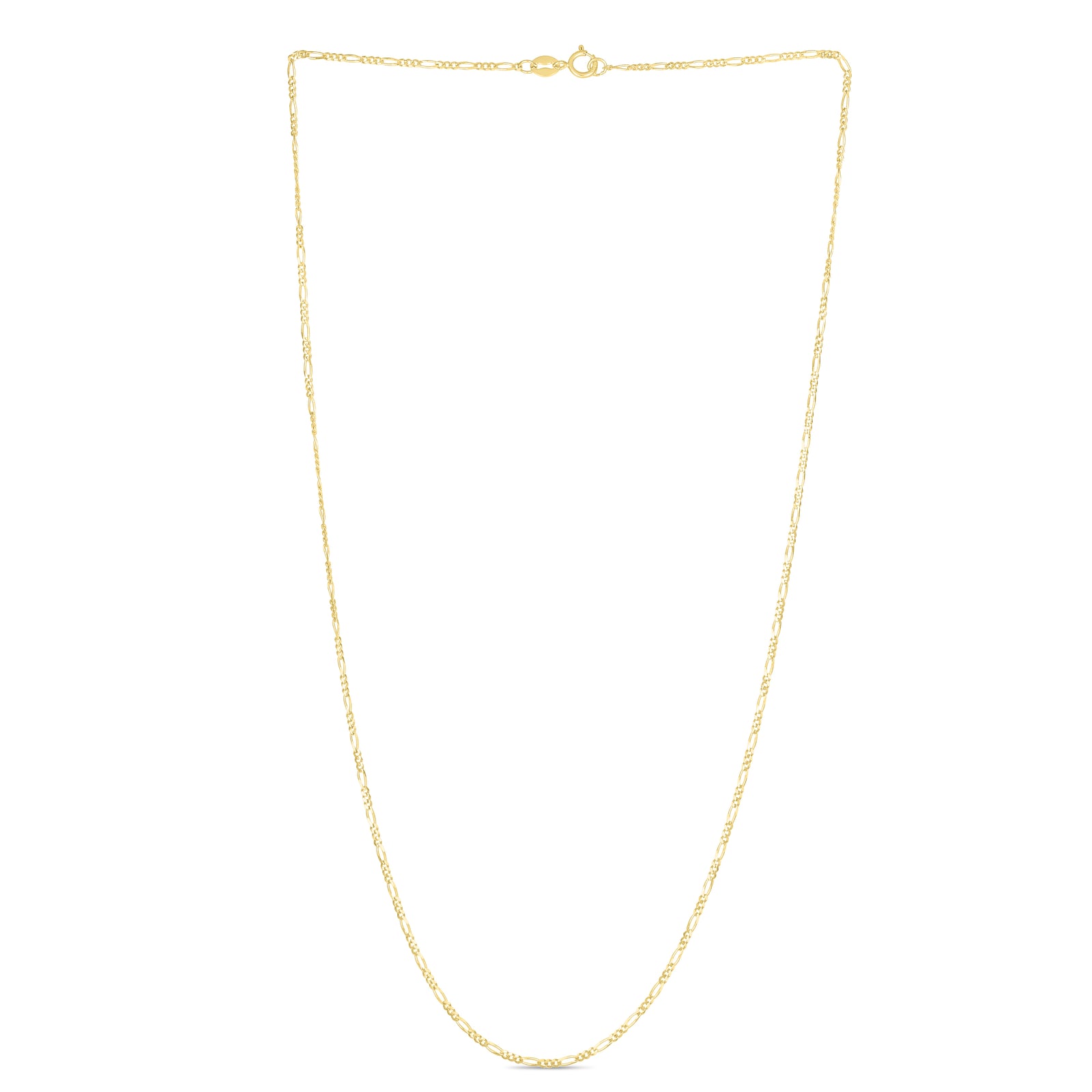 14K Gold 1.9mm Figaro Chain