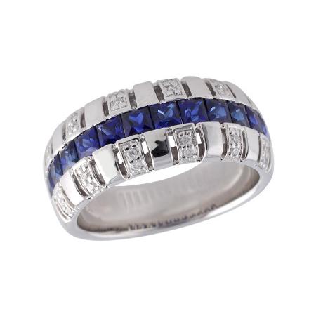 14KT Gold Ladies Sapphire Wedding Ring