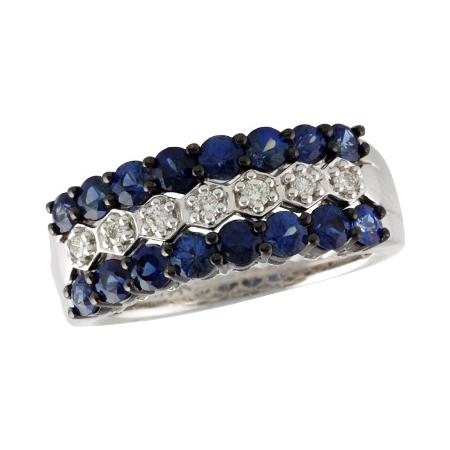 14KT Gold Ladies Sapphire Wedding Ring