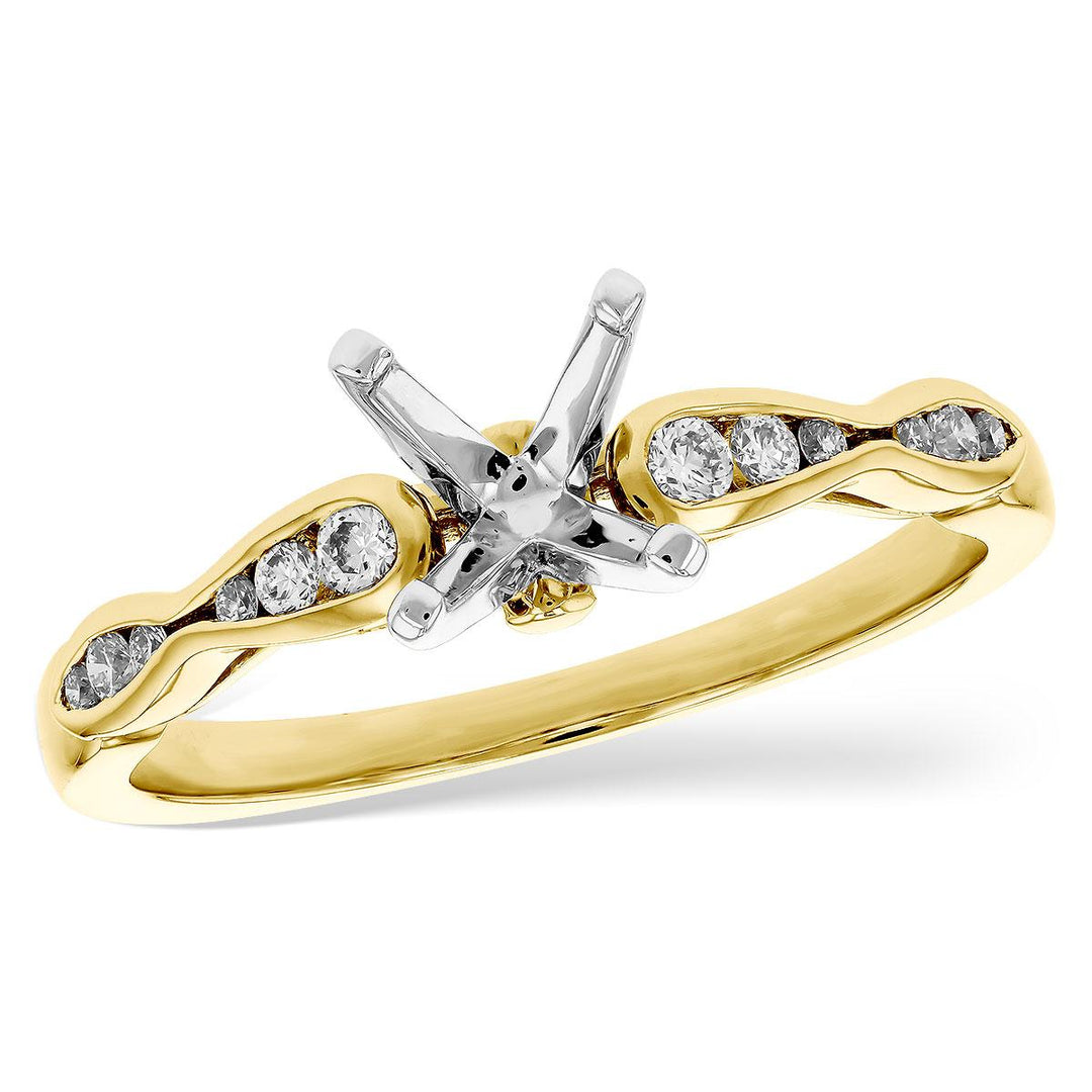 14KT Gold Semi-Mount Engagement Ring