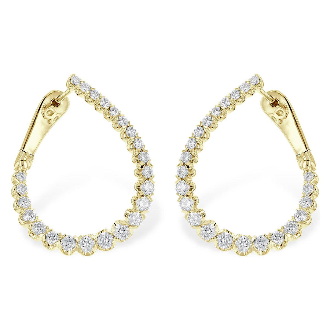 14KT Gold Diamond Earrings