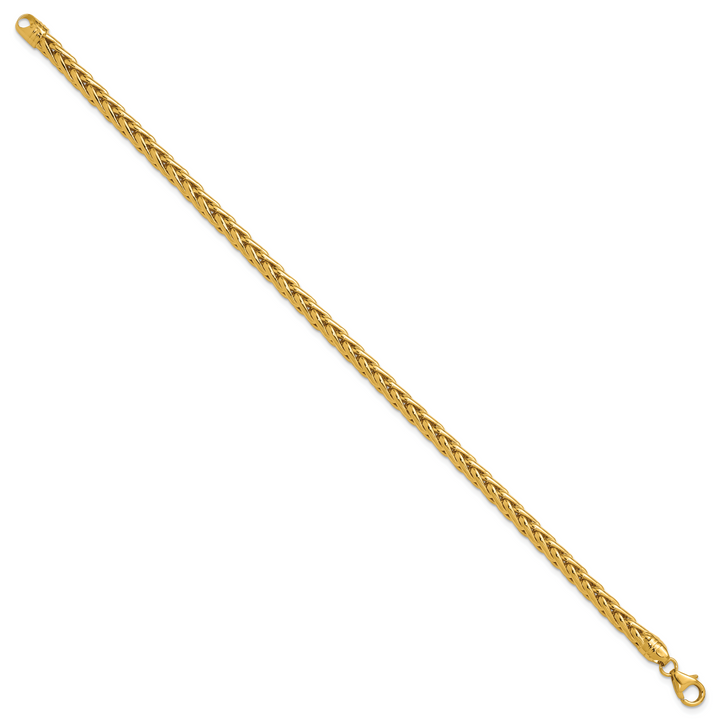 14k Polished 8.5in Wheat Chain Bracelet