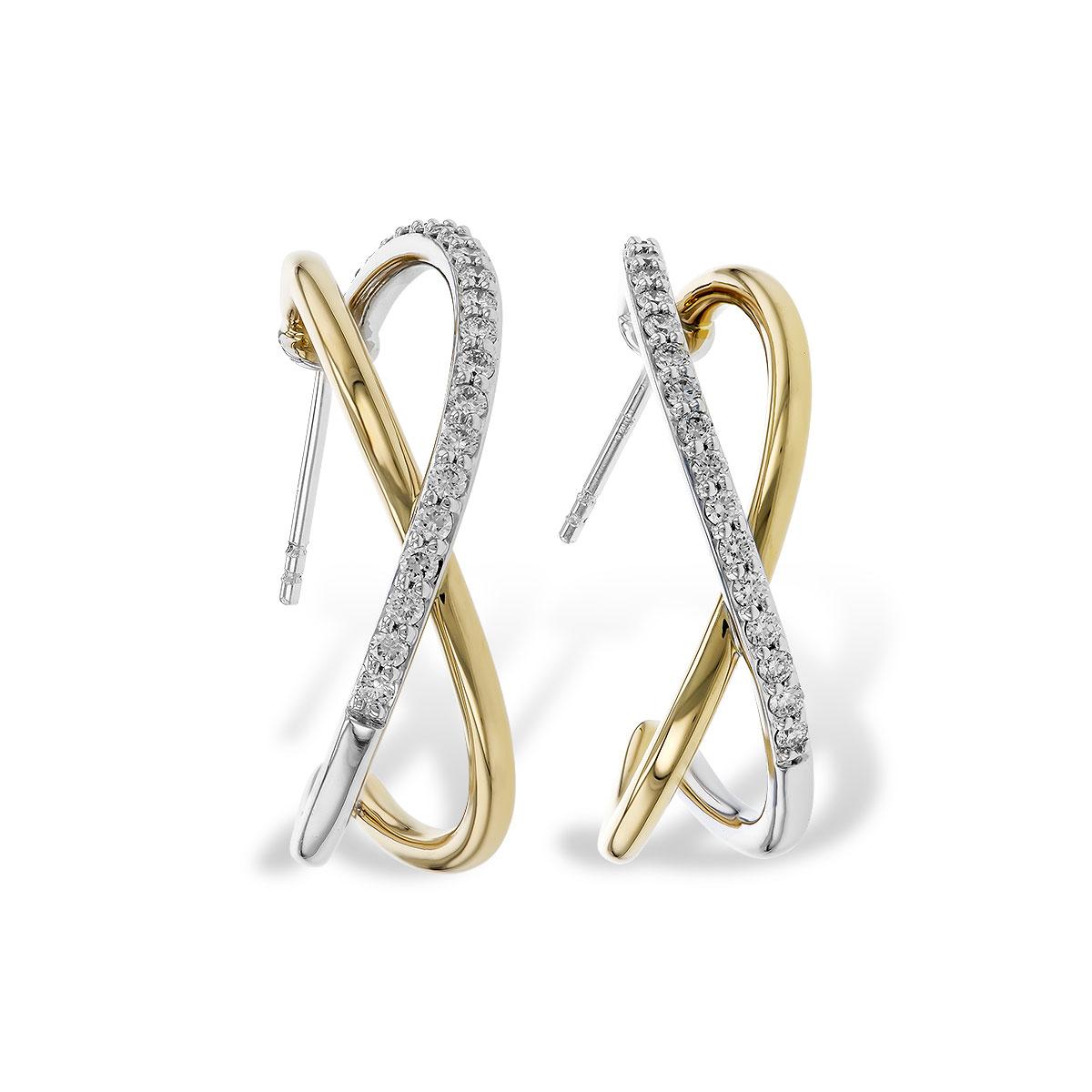 14KT Gold Diamond Earrings