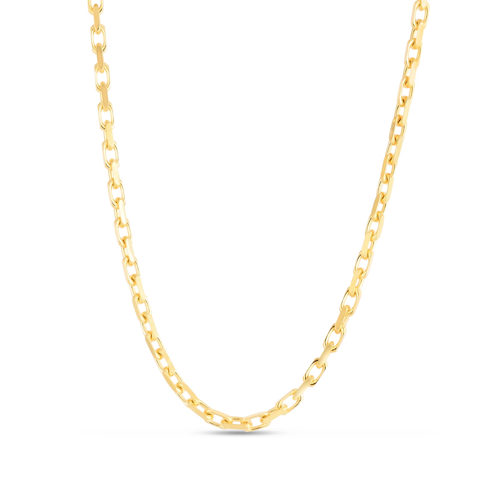 14K Gold 7.25"" 2.5mm French Cable Chain