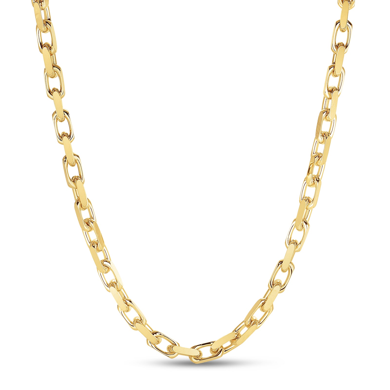 14K Gold 8.25"" 6.1mm French Cable Chain