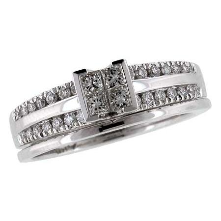 14KT Gold Two-Piece Wedding Set