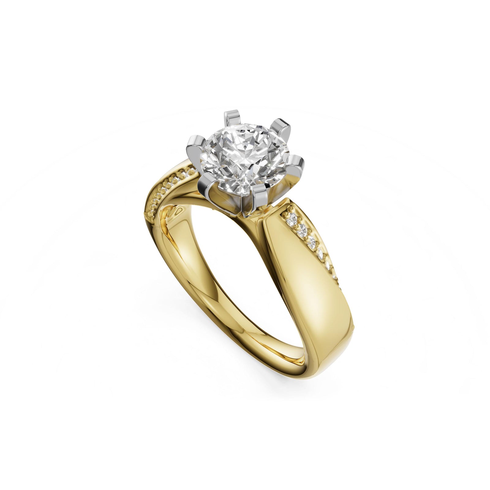 14KT Gold Semi-Mount Engagement Ring