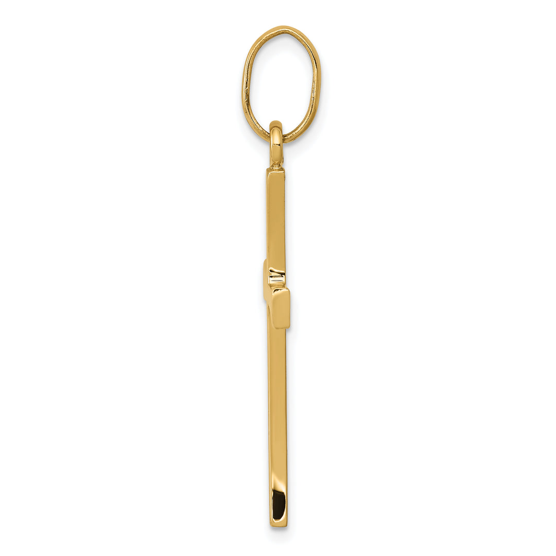 14k Polished Cross Pendant
