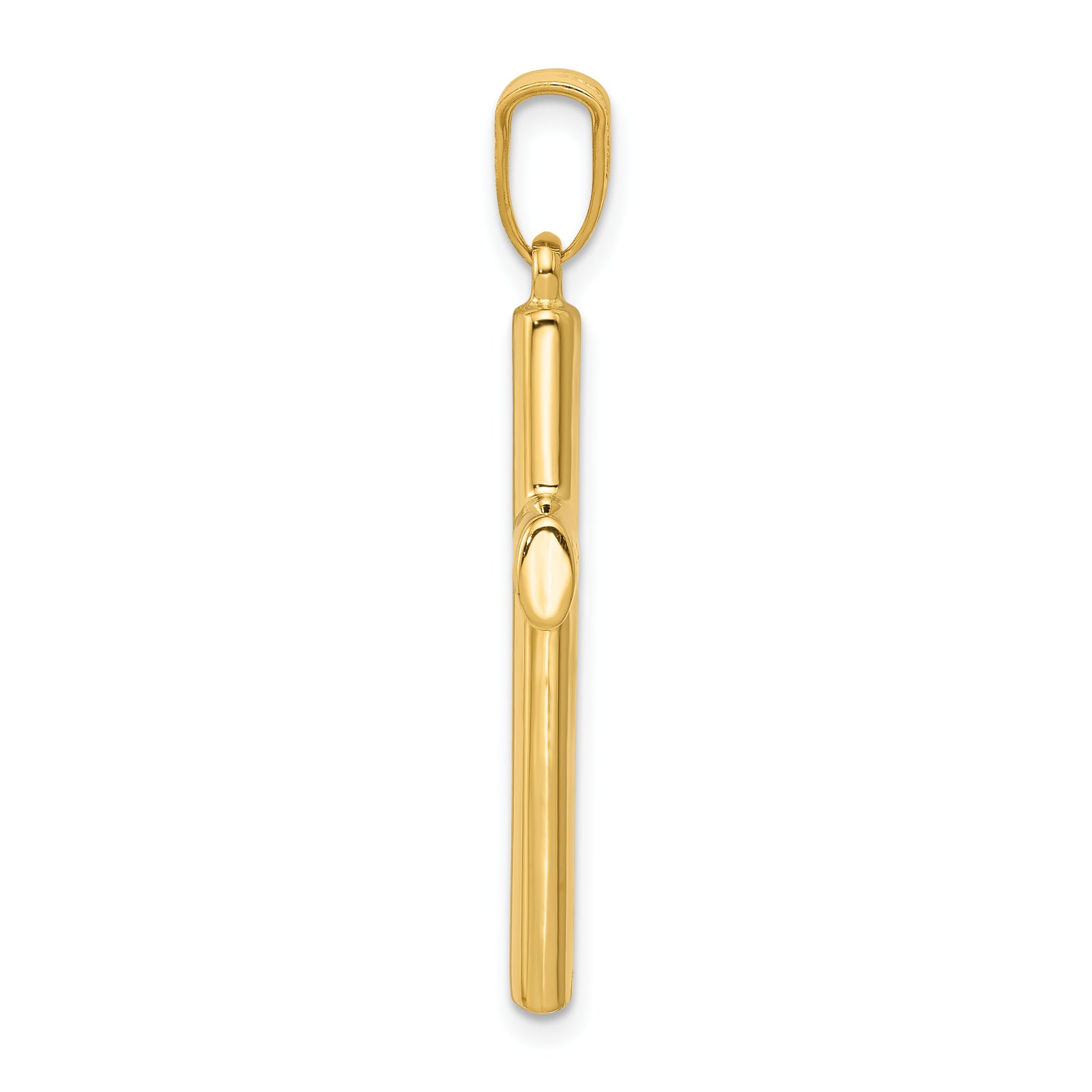 14k Hollow Cross Pendant