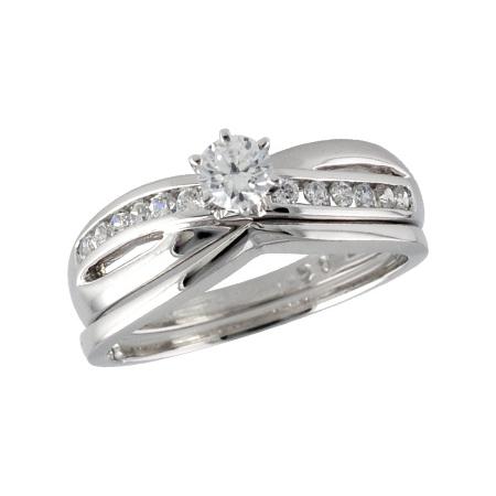 14KT Gold Two-Piece Wedding Set