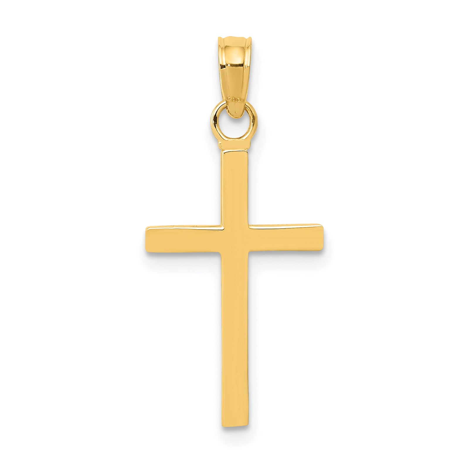 14k Polished Cross Pendant