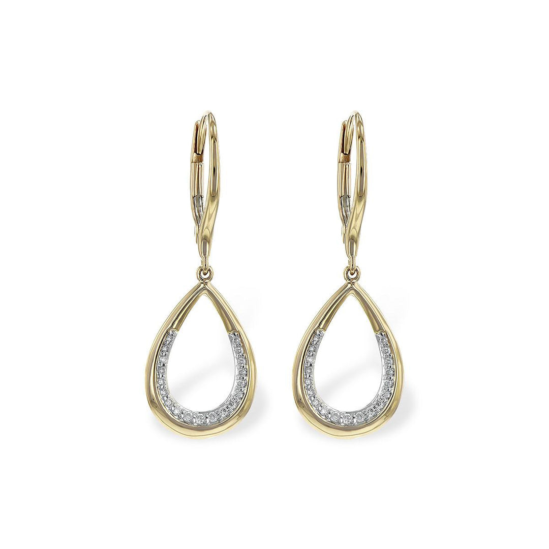 14KT Gold Diamond Earrings