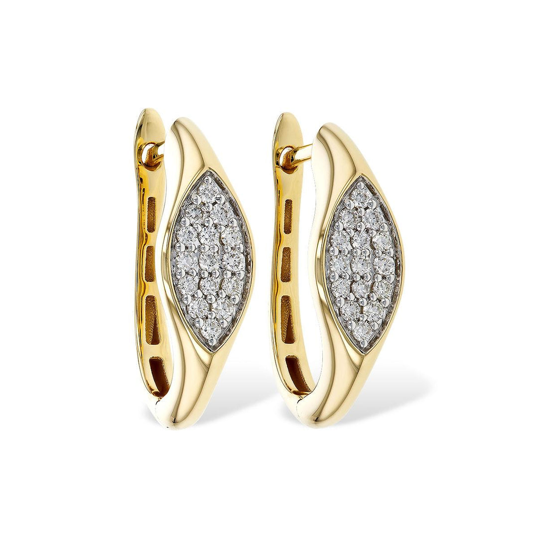 14KT Gold Diamond Earrings