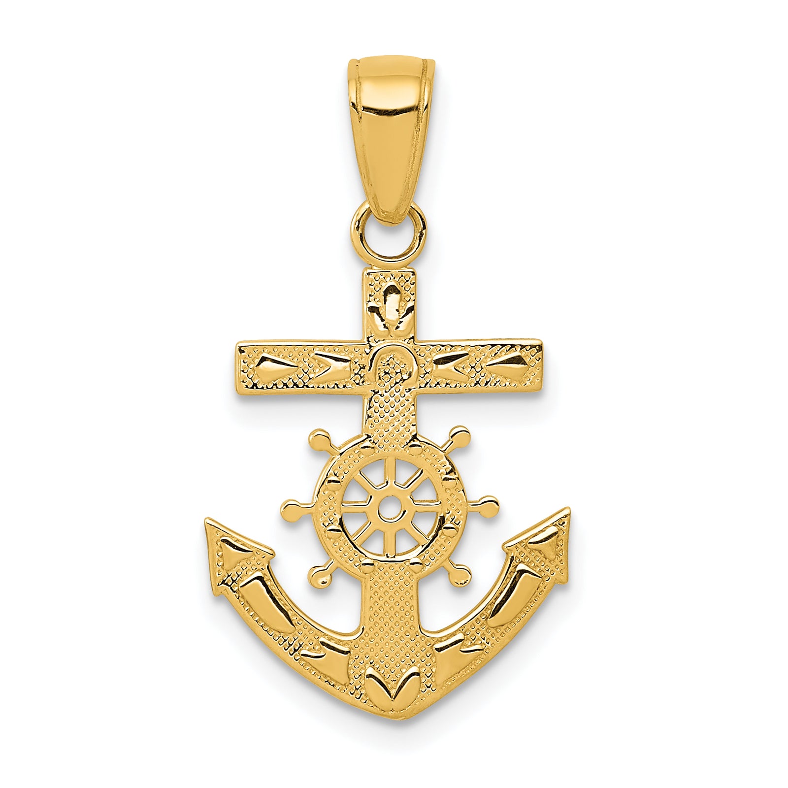14k Mariners Cross Pendant