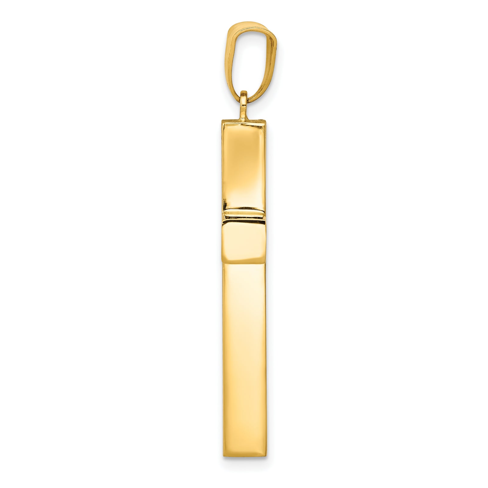 14k Hollow Cross Pendant