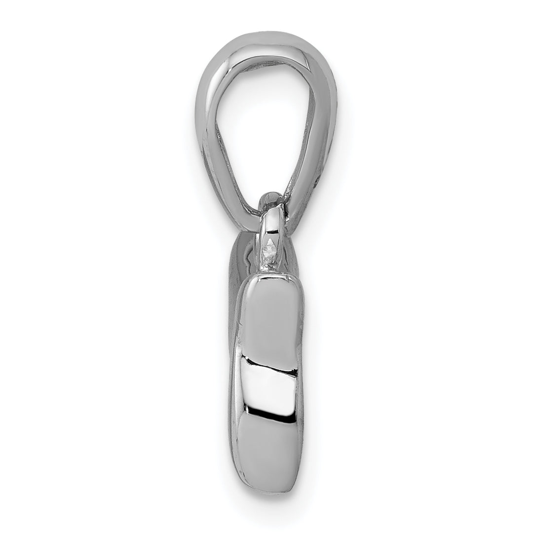 14k White Gold Chai (Life) Pendant