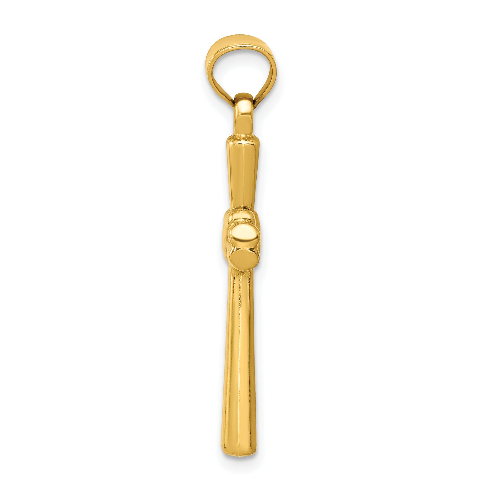 14k Hollow Cross Pendant