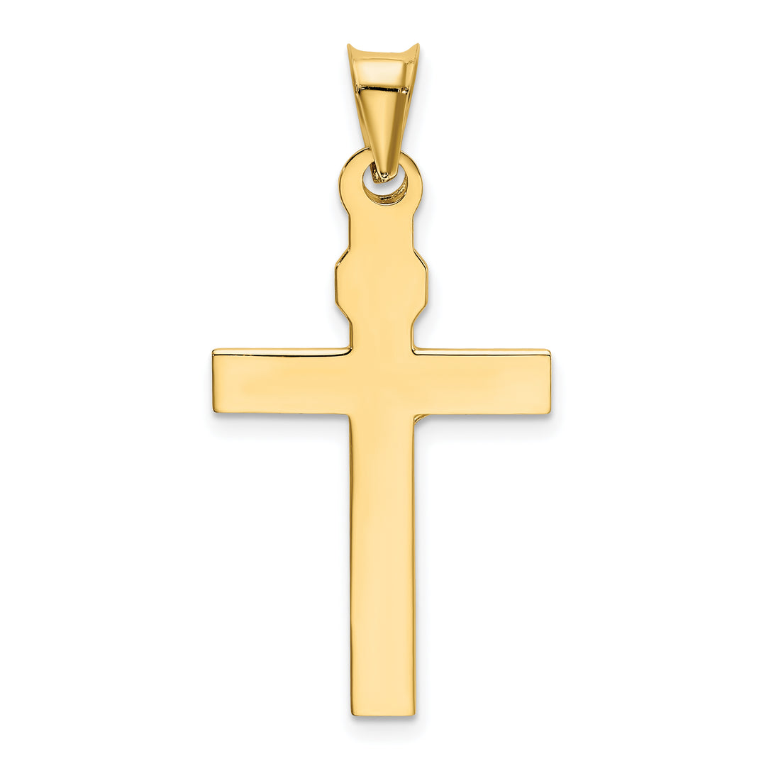 14k Two-Tone and Rhodium INRI Crucifix Pendant