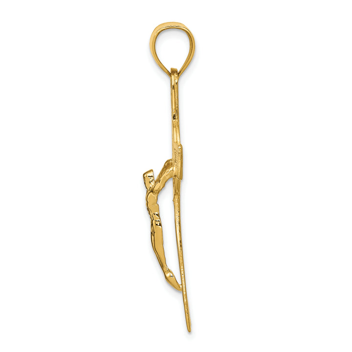 14k San Benito 2-Sided Crucifix Pendant