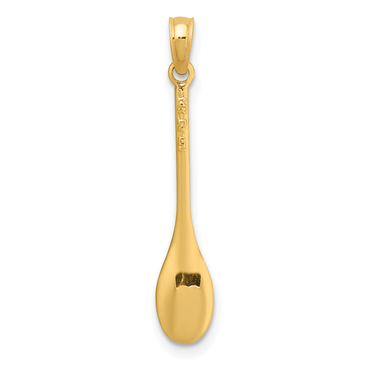 14K Polished 3-D Spoon Charm