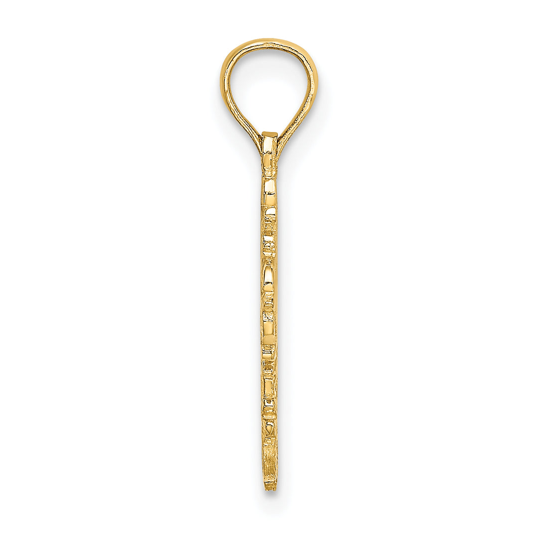 14K Cut-Out Delicate Cross Charm