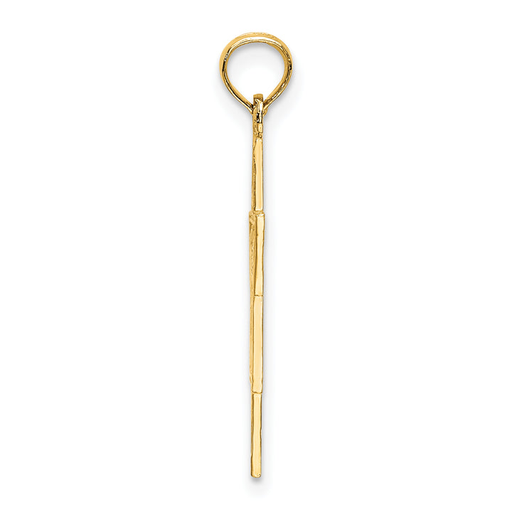 14K Textured Star Of David Charm