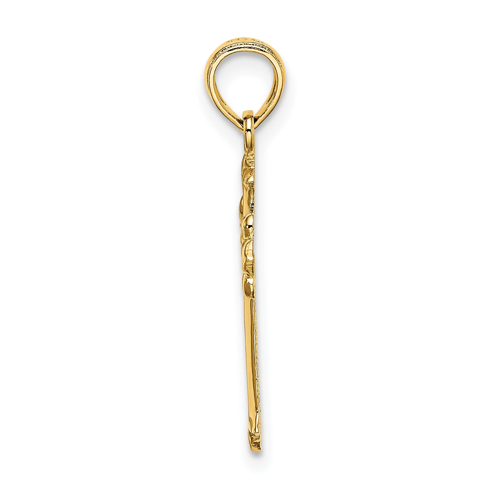 14K Cut-Out Cross Charm