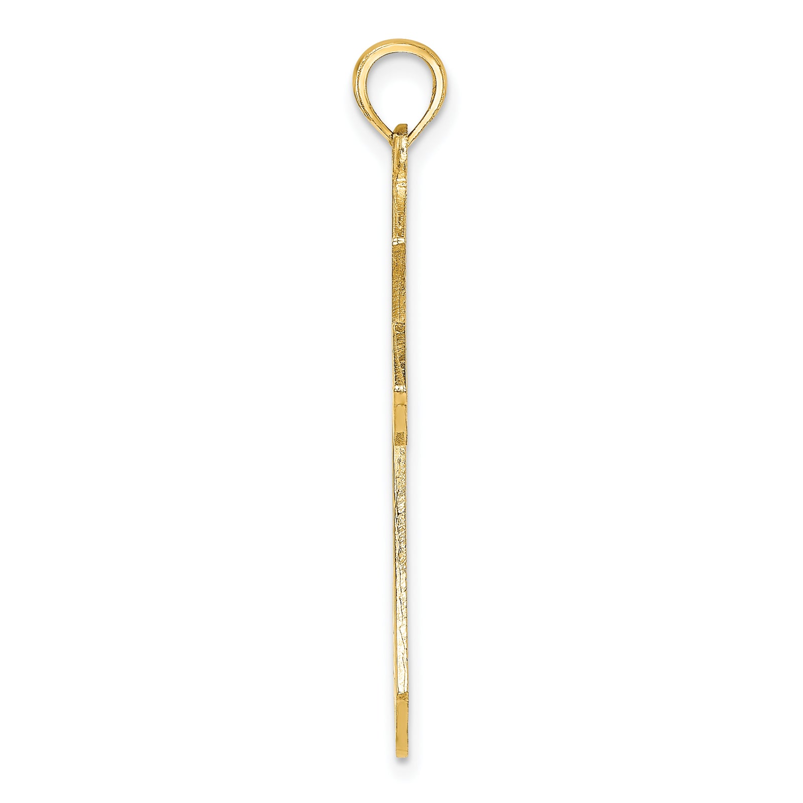 14K Filigree Cross Charm