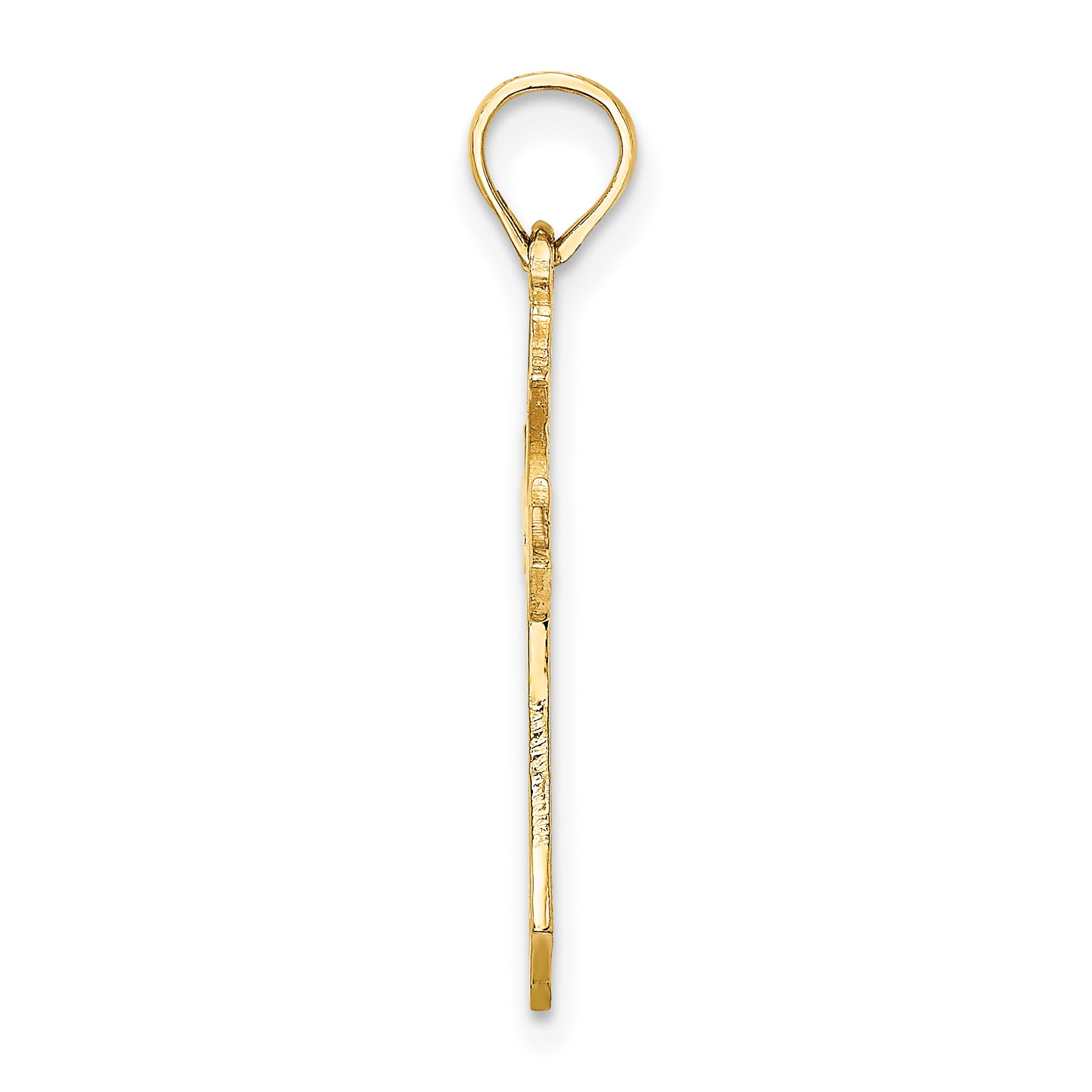 14K Filigree Cross Charm