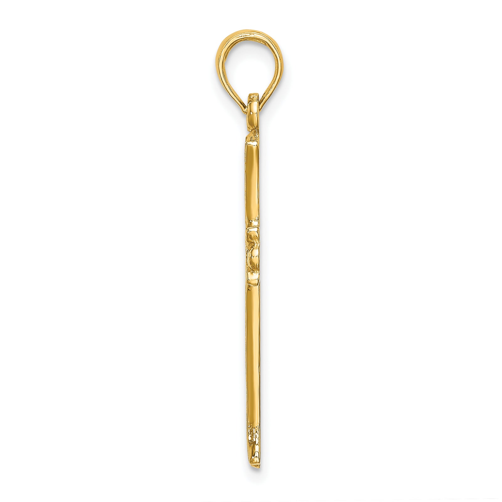 14K Cross W/Starburst Center Charm
