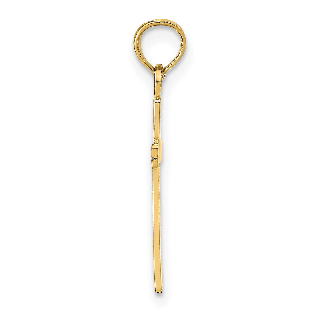 14k Polished Cross Pendant